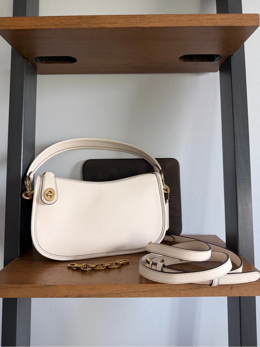Coach Swinger Bag in Chalk and Brass - NWOT